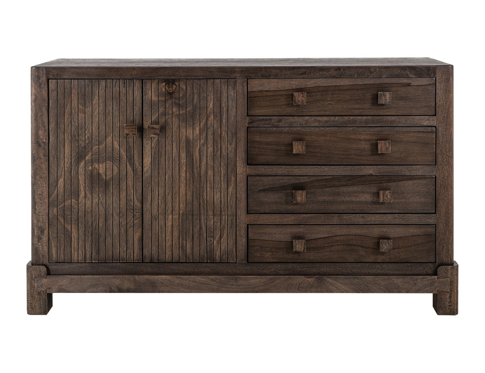 IFD - Dark Atenas - 4 Drawer & 2 Door, Console in Brown - IFD5841CNS view 1