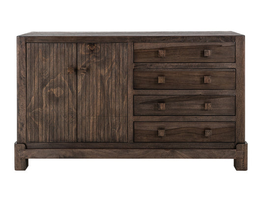 IFD - Dark Atenas - 4 Drawer & 2 Door, Console in Brown - IFD5841CNS view 1