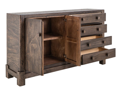 IFD - Dark Atenas - 4 Drawer & 2 Door, Console in Brown - IFD5841CNS view 3