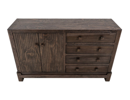 IFD - Dark Atenas - 4 Drawer & 2 Door, Console in Brown - IFD5841CNS view 4
