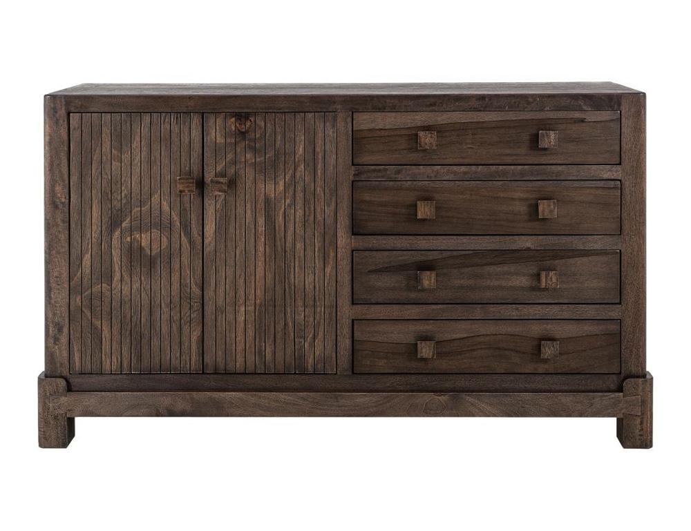 IFD - Dark Atenas - 4 Drawer & 2 Door, Console in Brown - IFD5841CNS veiw 1