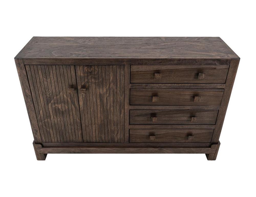 IFD - Dark Atenas - 4 Drawer & 2 Door, Console in Brown - IFD5841CNS veiw 3