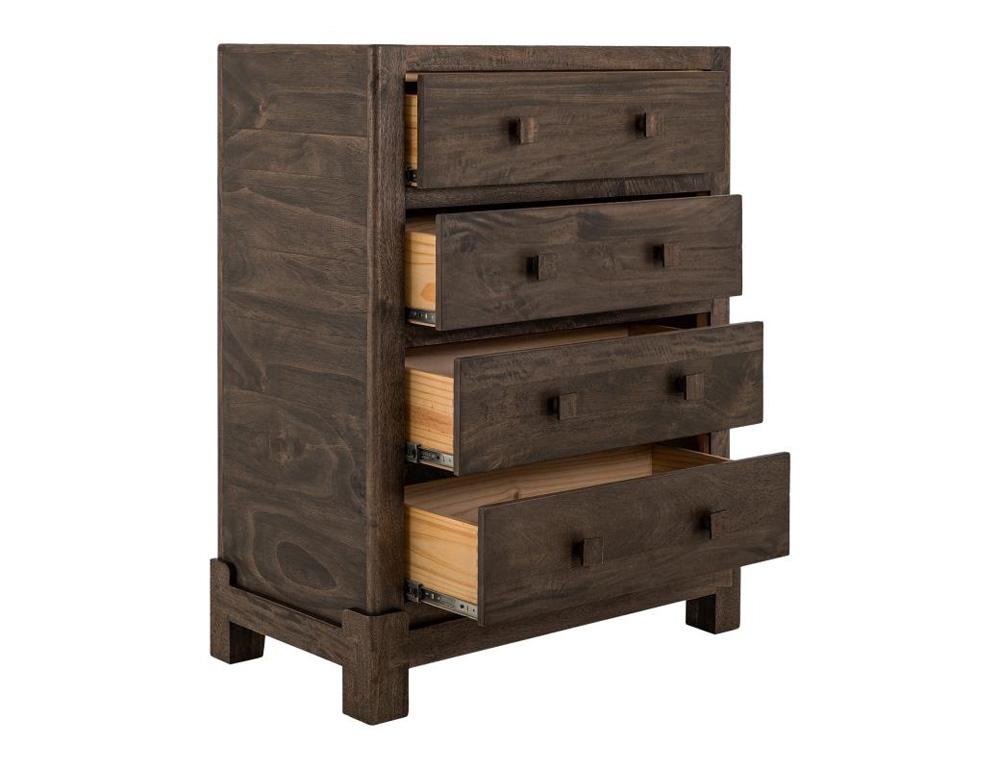 IFD - Dark Atenas - 4 Drawer, Chest in Brown - IFD5841CHT veiw 3