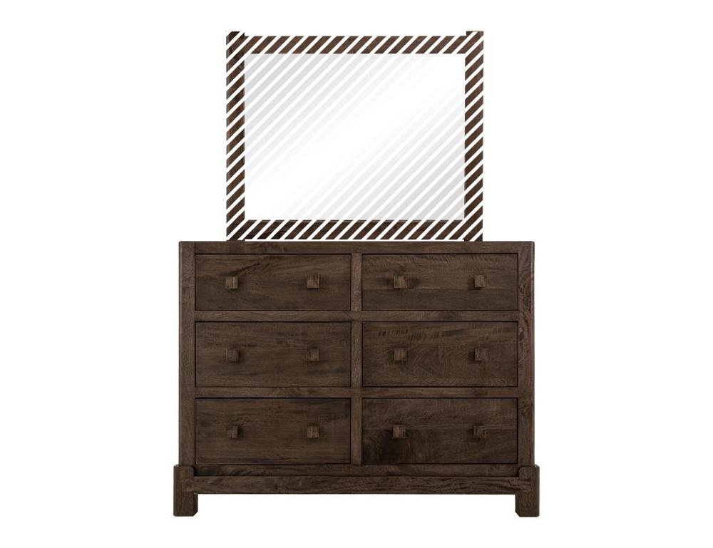 IFD - Dark Atenas - 6 Drawer, Dresser in Brown - IFD5841DSR veiw 3