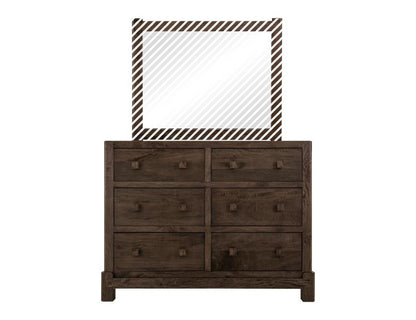 IFD - Dark Atenas - 6 Drawer, Dresser in Brown - IFD5841DSR veiw 3