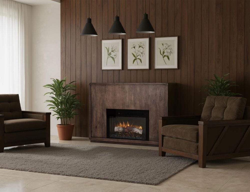 IFD - Dark Mezquite - Mantel Fireplace - IFD6631MTLFP view 3