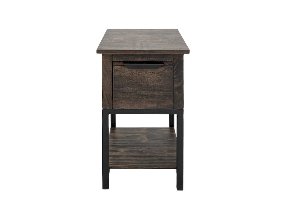 IFD  - Dark Mita  - 1 Drawer, 1 Shelf, Chairside Table  - IFD2741CST view 2