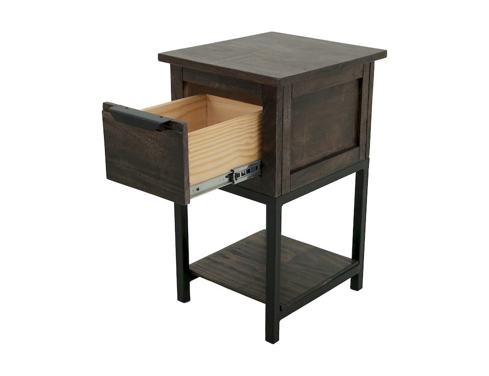 IFD  - Dark Mita  - 1 Drawer, 1 Shelf, Chairside Table  - IFD2741CST view 3