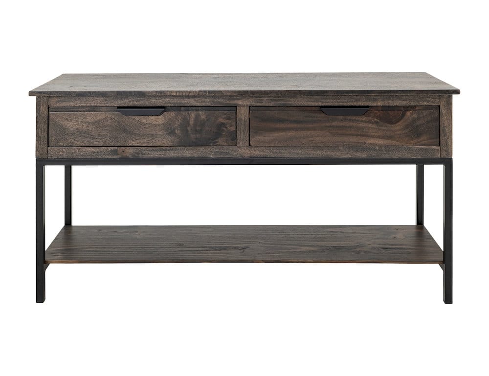 IFD  - Dark Mita  - 2 Drawer, 1 Shelf Sofa Table  - IFD2741SFT view 2
