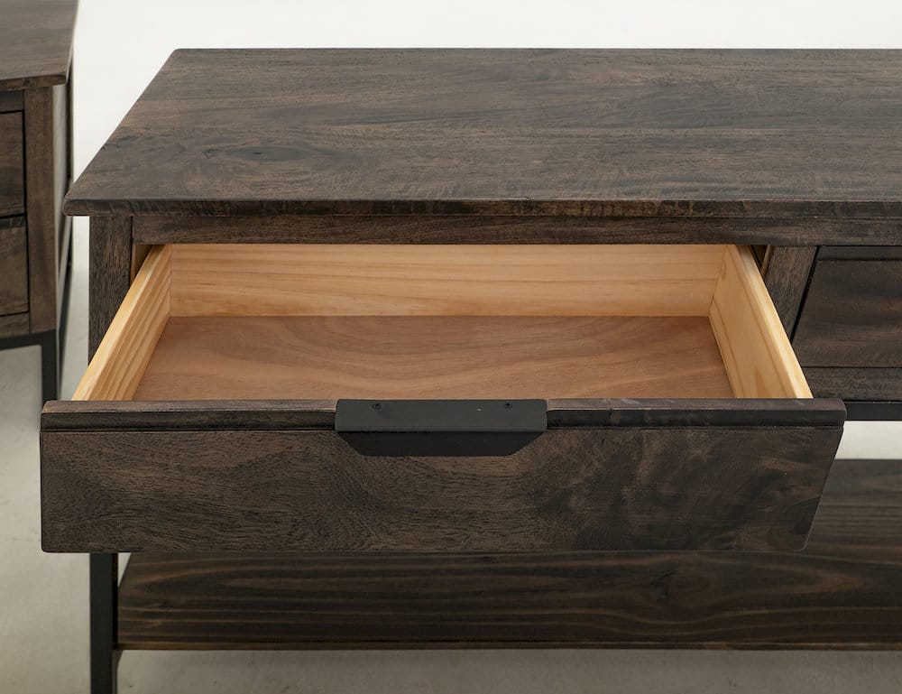 IFD  - Dark Mita  - 2 Drawer, 1 Shelf Sofa Table  - IFD2741SFT view 4