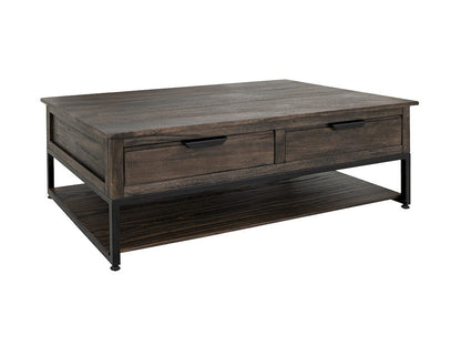 IFD  - Dark Mita  - 4 Drawer, 1 Shelf Cocktail Table  - IFD2741CKT view 1