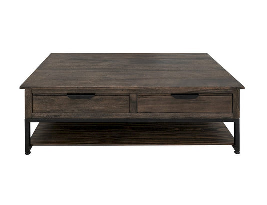 IFD  - Dark Mita  - 4 Drawer, 1 Shelf Cocktail Table  - IFD2741CKT view 2