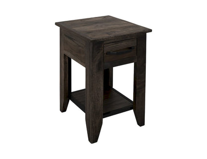 IFD  - Dark Teak  - 1 Drawer, 1 Shelf, Chairside Table  - IFD1371CST view 1