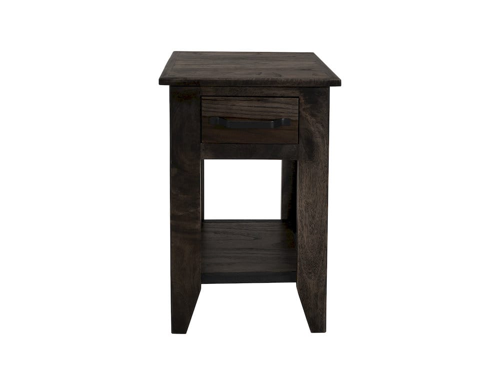 IFD  - Dark Teak  - 1 Drawer, 1 Shelf, Chairside Table  - IFD1371CST view 2