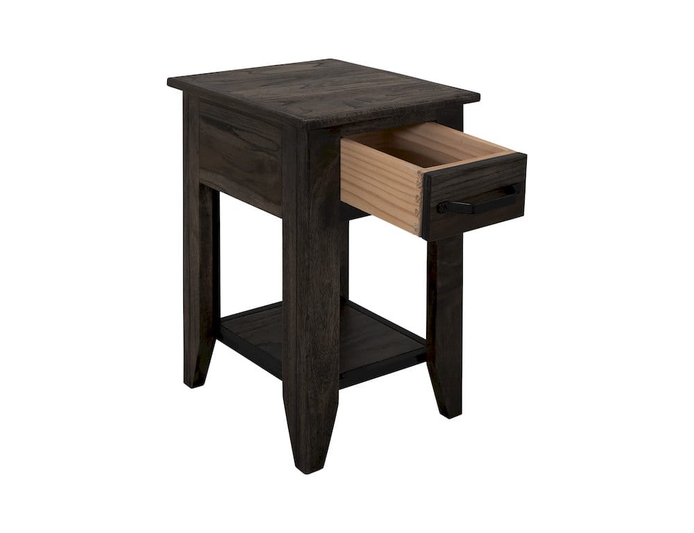 IFD  - Dark Teak  - 1 Drawer, 1 Shelf, Chairside Table  - IFD1371CST view 3