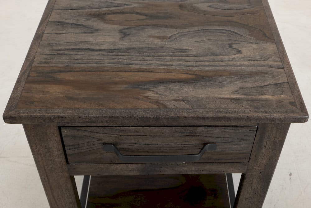 IFD  - Dark Teak  - 1 Drawer, 1 Shelf, End Table  - IFD1371END view 6