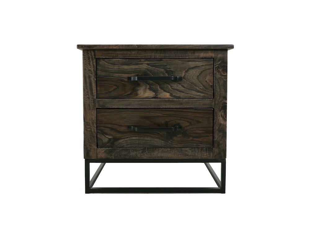 IFD  - Dark Teak  - 2 Drawer Nightstand  - IFD1371NTS view 1