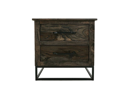 IFD  - Dark Teak  - 2 Drawer Nightstand  - IFD1371NTS view 1