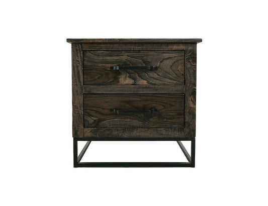 IFD  - Dark Teak  - 2 Drawer Nightstand  - IFD1371NTS view 1