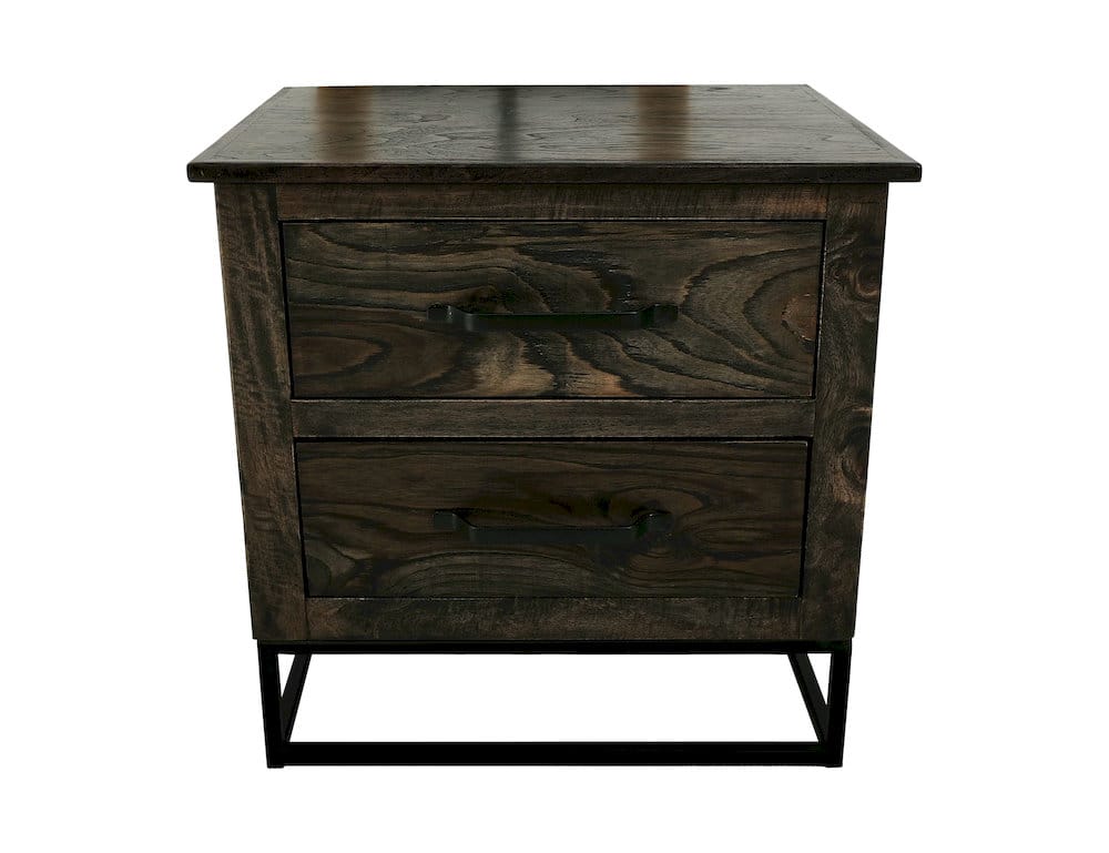IFD  - Dark Teak  - 2 Drawer Nightstand  - IFD1371NTS view 3