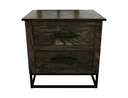 IFD  - Dark Teak  - 2 Drawer Nightstand  - IFD1371NTS view 3