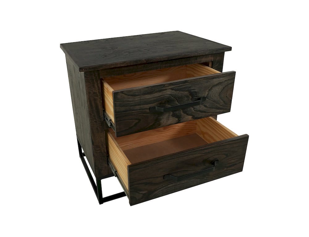 IFD  - Dark Teak  - 2 Drawer Nightstand  - IFD1371NTS view 4
