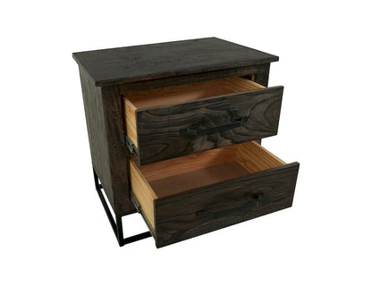 IFD  - Dark Teak  - 2 Drawer Nightstand  - IFD1371NTS view 4