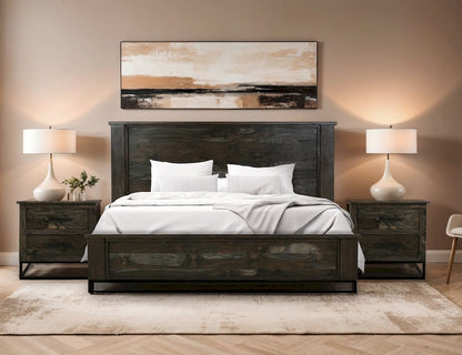 IFD  - Dark Teak  - 2 Drawer Nightstand  - IFD1371NTS view 5