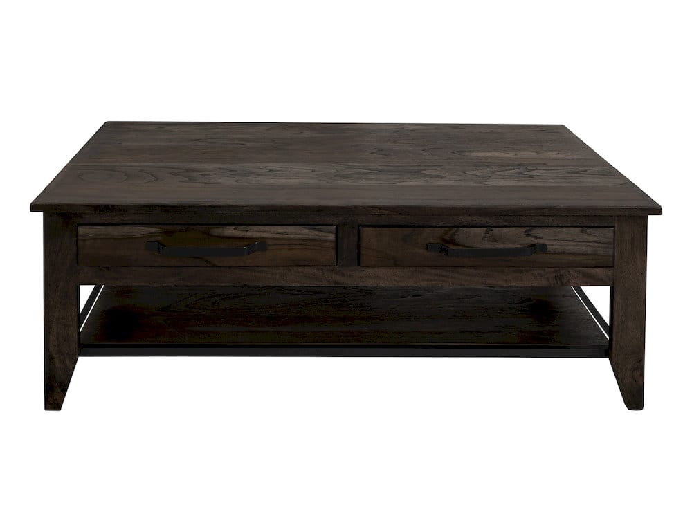 IFD  - Dark Teak  - 4 Drawer, 1 Shelf Cocktail Table  - IFD1371CKT view 2