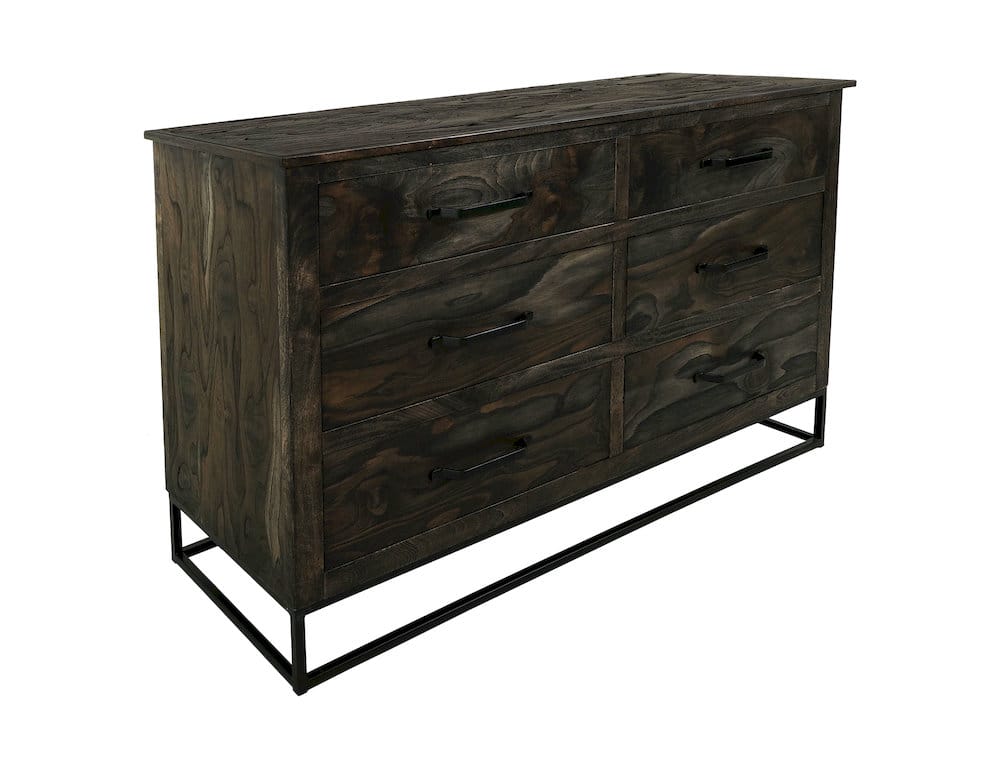 IFD  - Dark Teak  - 6 Drawer Dresser  - IFD1371DSR view 1
