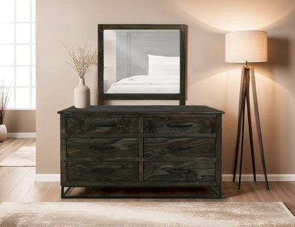 IFD  - Dark Teak  - 6 Drawer Dresser  - IFD1371DSR view 5