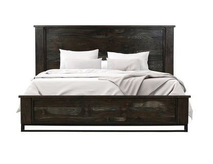 IFD - Dark Teak - King Bed in Oil Black - IFD1371BEDEK view 1