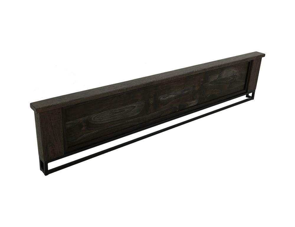 IFD - Dark Teak - King Bed in Oil Black - IFD1371BEDEK view 4