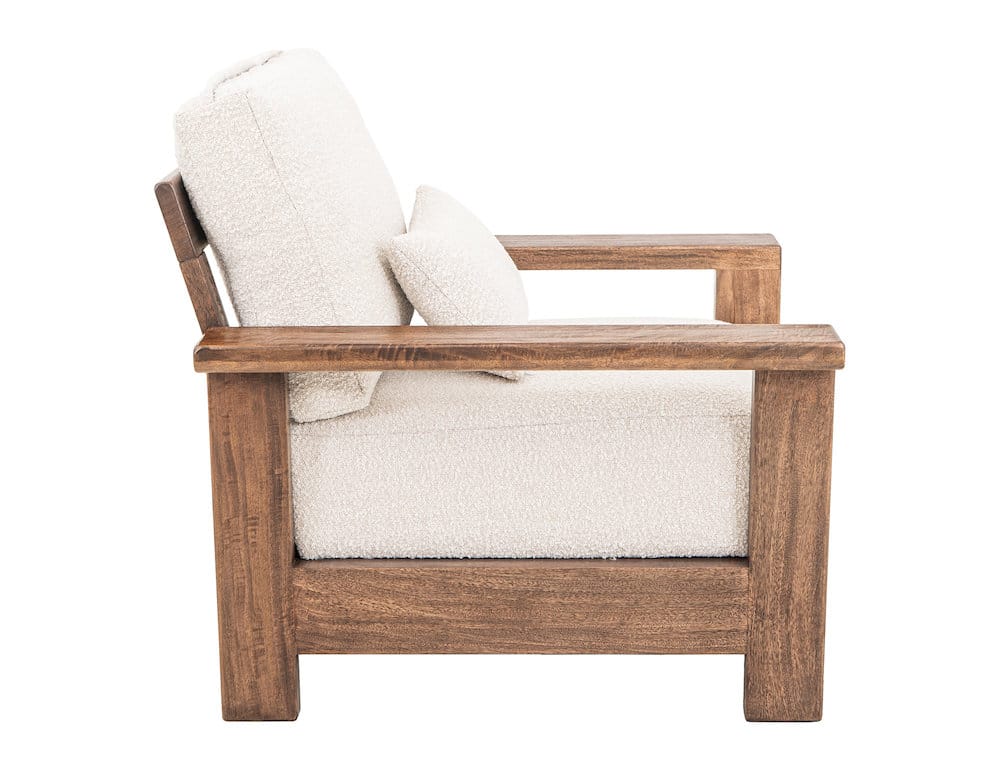 IFD  - Duna  - Wooden Frame & Base, Armchair  - Brown  - IUP531-ACH-101 view 3