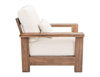IFD  - Duna  - Wooden Frame & Base, Armchair  - Brown  - IUP531-ACH-101 view 3