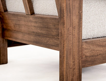 IFD  - Duna  - Wooden Frame & Base, Armchair  - Brown  - IUP531-ACH-101 view 9