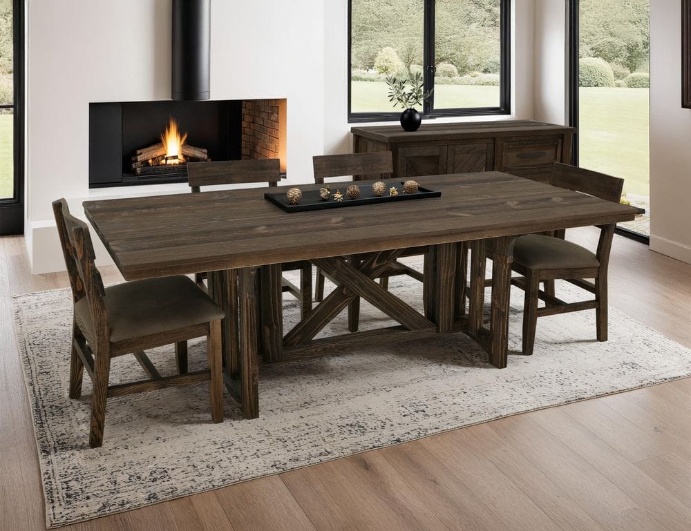 IFD - Dutton - Dining Table in Rookwood Brown - IFD5731DINTBL view 4