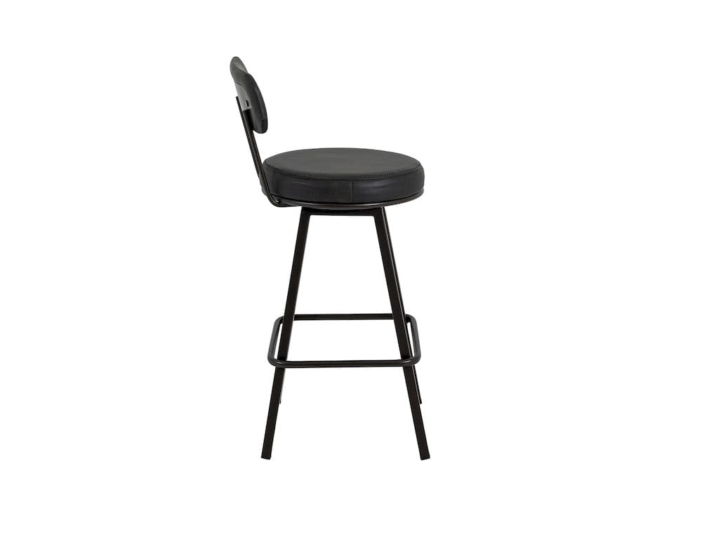 IFD  - Eclipse  - Wooden Frame & Metal Base, Barstool 30"  - Black  - IUP806-BST30-216 view 3