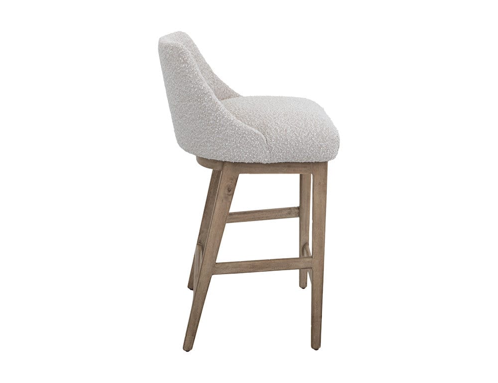 IFD  - Emma  - Wooden Frame, Barstool 30"  - White  - IUP654-BST30-101 view 3