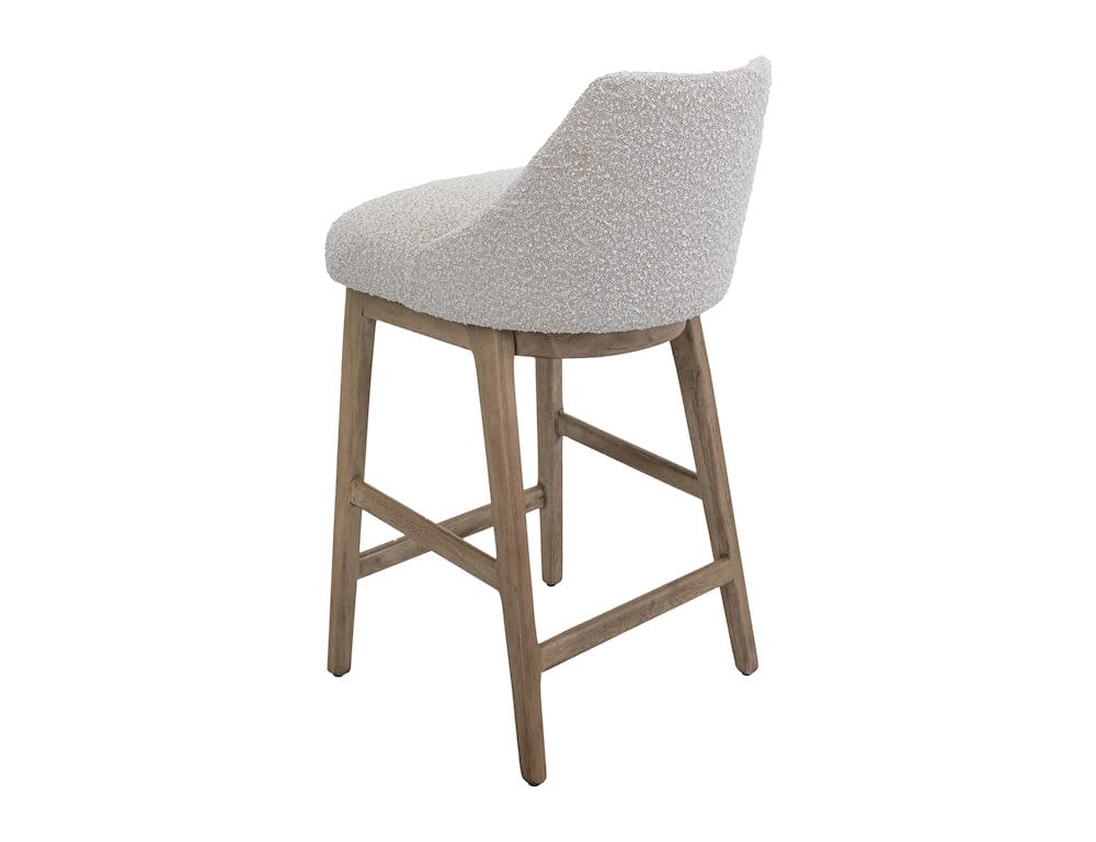 IFD  - Emma  - Wooden Frame, Barstool 30"  - White  - IUP654-BST30-101 view 4