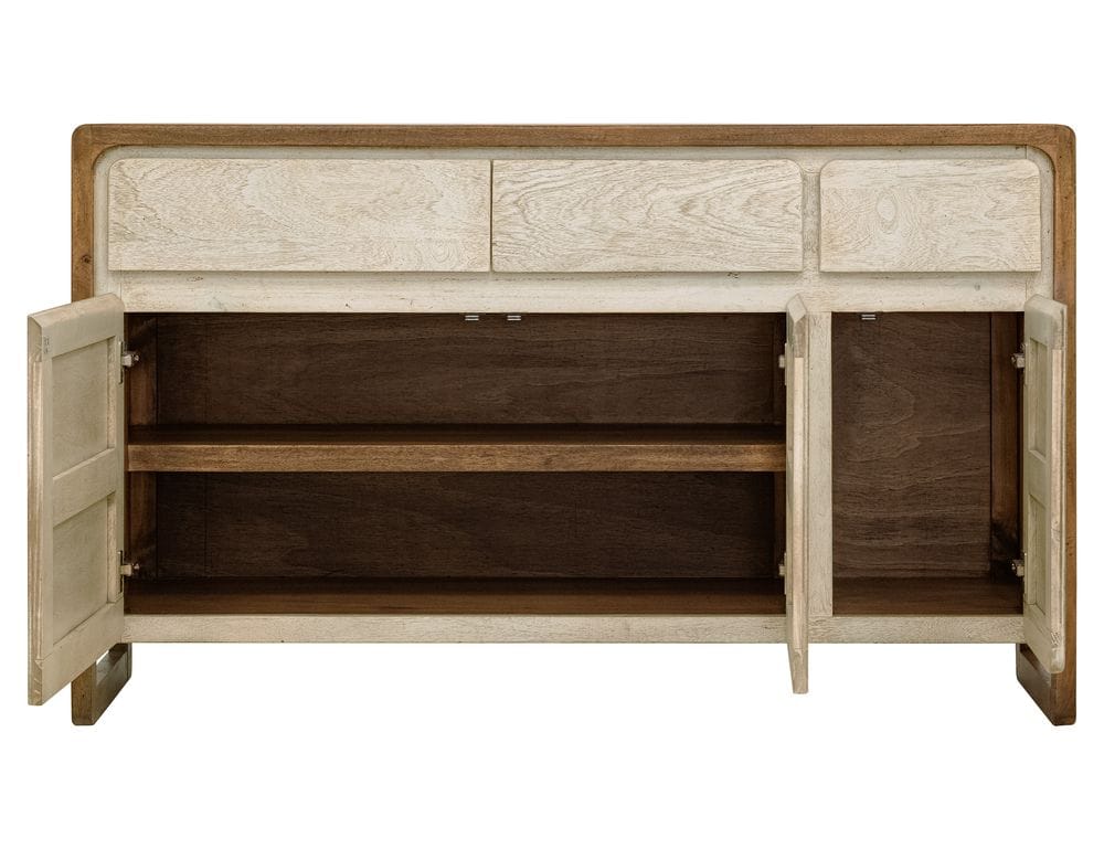 IFD - Evoke - 3 Drawer & 3 Door, Console in Ivory/Brown - IFD1501CNS view 4