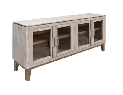 IFD - Forest - 4 Glass Door Metal Handle Console veiw 1