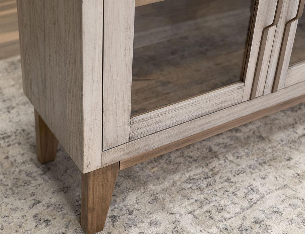IFD - Forest - 4 Glass Door Metal Handle Console veiw 4