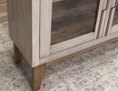 IFD - Forest - 4 Glass Door Metal Handle Console veiw 4
