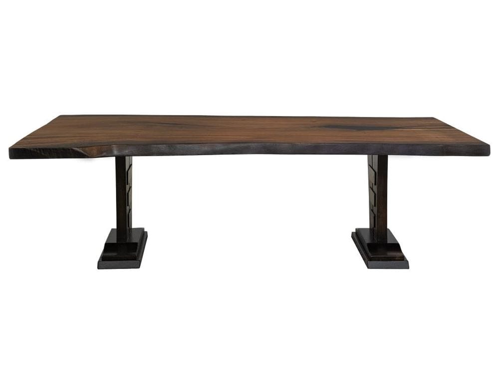 IFD - Forge - Live Edge Rectangular Dining Table in Brown - IFD5821DINTBL view 2