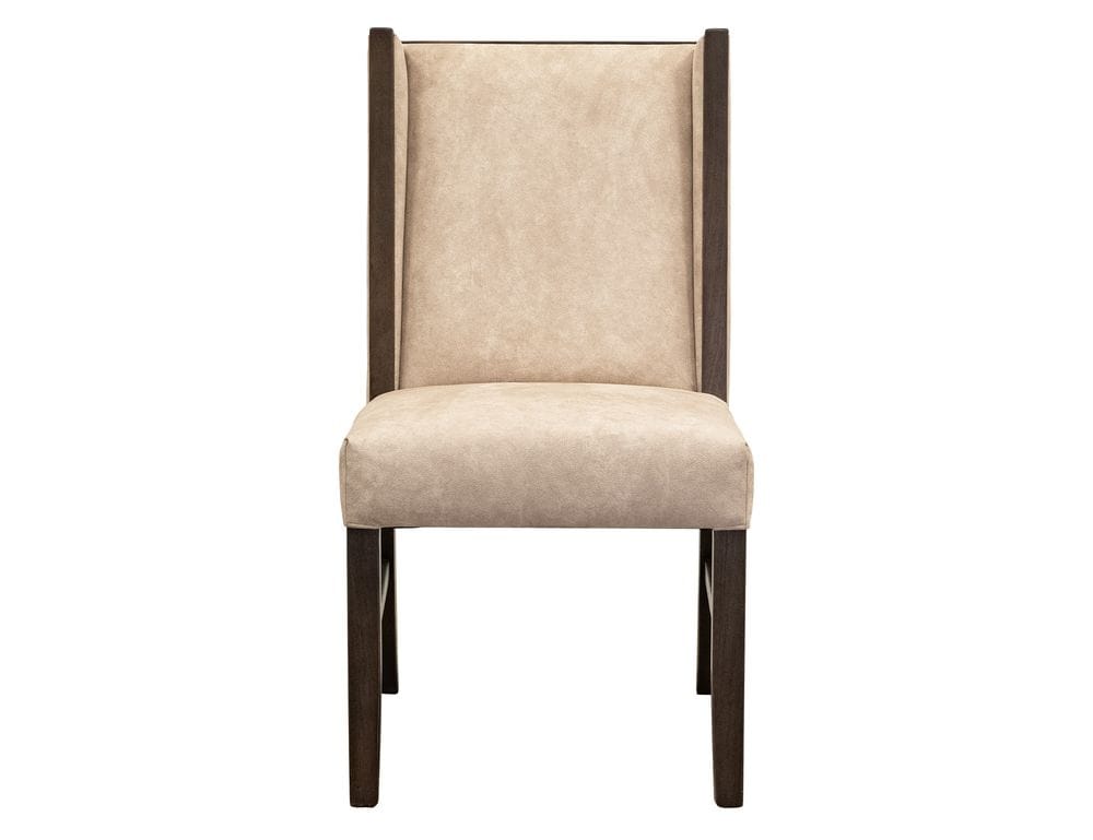 IFD - Forge - Poly Suede Upholstered Chair in Ivory (Set of 2) - IFD5822CHU view 2