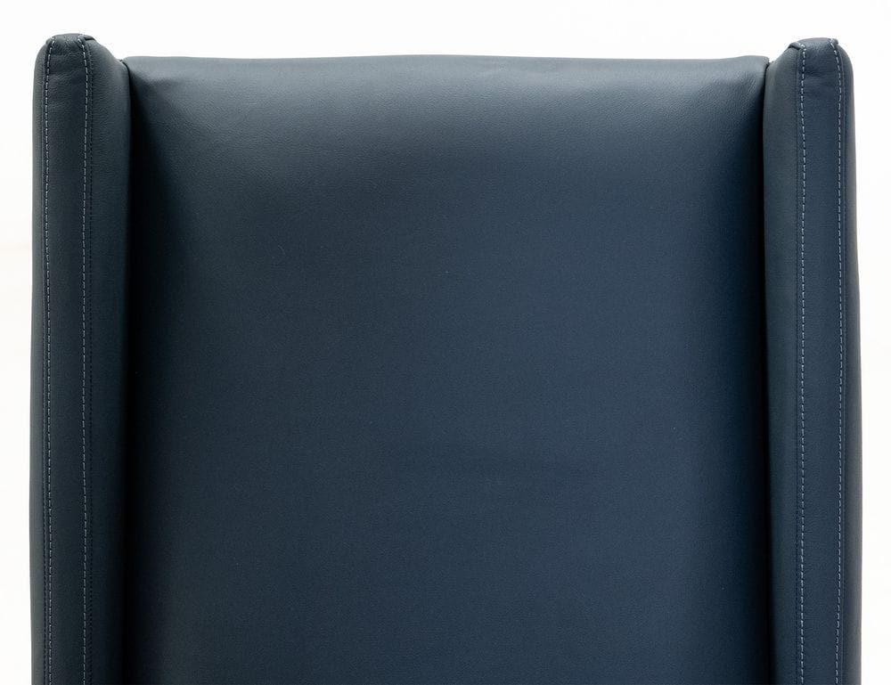IFD - Forge - Upholstered Chair (100% Leather) in Blue (Set of 2) - IFD5823CHUBL view 5