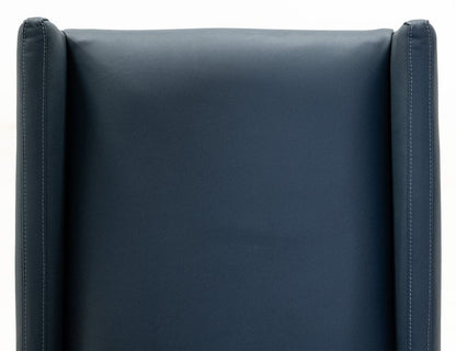 IFD - Forge - Upholstered Chair (100% Leather) in Blue (Set of 2) - IFD5823CHUBL view 5