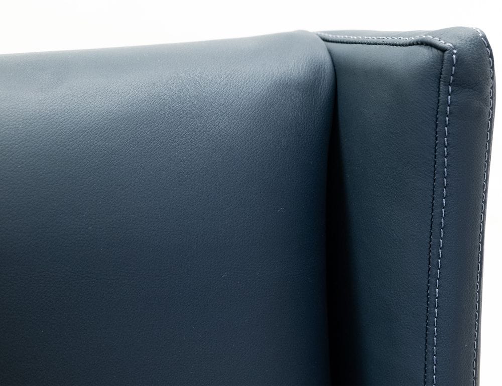 IFD - Forge - Upholstered Chair (100% Leather) in Blue (Set of 2) - IFD5823CHUBL view 6