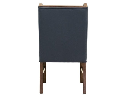 IFD - Forge - Upholstered Chair (100% Leather) in Blue (Set of 2) - IFD5824CHUBL view 4